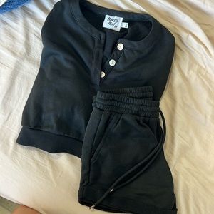 Princess Polly Lounge Set - Shorts and Long Sleeve Crop Top